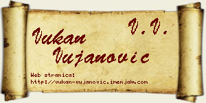 Vukan Vujanović vizit kartica